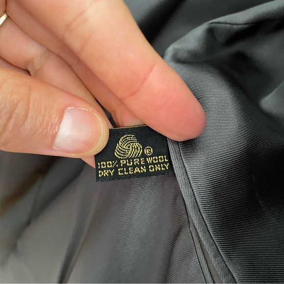 Brooks Brothers wool blazer women Sz 12 grey single button gold preppy old money - Picture 5 of 11